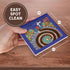 3dRose Folk Huichol Art, Ceramic Tile Coasters, Set of 4, Santa Fe, New Mexico-US32 JMR1118
