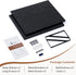 16W 12D Set 2, 12 Inch Axeman Deep Floating Shelves for Wall, x Black Floating Shelves of Deep Large Wall Mounted