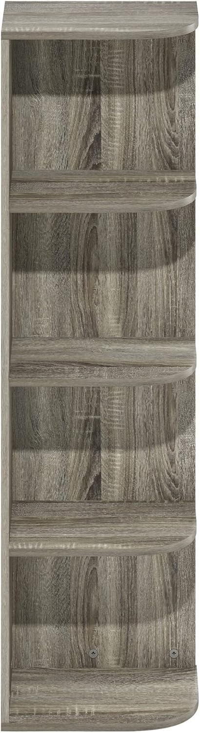 Furinno Pasir 4-Tier Open Shelf Bookcase - French Oak