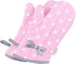 NEOVIVA Kitchen Oven Mitts for Kids, Heat Resistant Cotton Oven Gloves Set