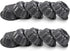 ZENFUN Set of 10 Mini Fluted Tube Pan, 4 Inch Nonstick Carbon Steel Cake Mold for Baking