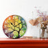 Wamika Wall Clock, Tree of Life Design, 10 Inch, Silent Non-Ticking Decorative Clock for Spring Summer Autumn