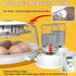 8 360 Egg Incubators for Hatching Eggs, Incubator for Chicken Eggs Degree View, Automatic Egg Turner and Egg Candler