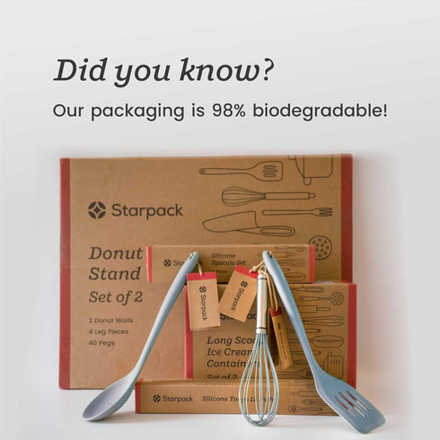 Starpack 'The All Rounder' XL Premium Silicone Spoonula Spatulas, Heat Resistant Up to 600°F