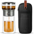 ZENS Modern Glass Tea Infuser Teapot, Smart One Touch Tea Maker for