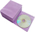 CD/DVD/BluRay Sleeves, Double-Sided Refill Plastic Sleeve for Storage Binders, 100 Pack (Purple)