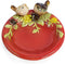 ornerx 5" Ceramic Shower Soap Dish Holder Vintage soap Tray Bird Theme