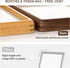 8x10 4x6 3x4 8x10 Collage Picture Frame Natural Walnut Solid Wood, Collage Photo Frame Displays and Two Photos