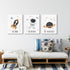 Yuzi-n Set 3 (12"X15") Space Decor for Boys Room Inspirational Astronaut Wall Art Decor for Kids Room Nursery Playroom