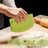 Bench Scraper Dough Scraper for Baking, 4 PCs BPA Free Plastic Flexible Dough Cutter, Food-Safe Tools