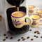 City to Cottage Handcrafted Cream Lavender Floral Espresso Cups - Set of 4 for Espresso Machine