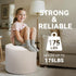 Round Boucle Pouf Ottoman Footrest Soft & Lightweight Footstool with Full Foam Filling for Living Room, Bedroom