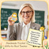 Teacher Appreciate Gifts Positive Giraffe - Thank you for Helping Me Grow, Handmade Crochet Giraffe Cute Stuff Decor