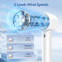 Handheld Portable Turbo Fan with Cold Compress, 2 in 1 High-Speed Mini Travel Fan, 4200mAh Rechargeable Battery
