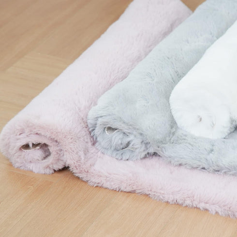 2x6 Ghouse Soft Faux Sheepskin Fur Rug Runner Rug Grey Fluffy Bedside Plush Shag Nursery Carpet Area Rugs for Living