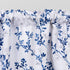 Navy Blue Valance for Windows with Watercolor Botanical Flowers, Rod Pocket Window Treatments 52" x 14" for Kitchen