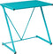 Z-Shaped Student Desk in Aqua