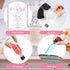 Funnymoom 50 Sets 1.7oz/50ml Elephant Party Favors for Guests Mini Liquor Bottles and Thank You Cards Funnels Plastic
