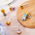 SUNNYCLUE 40Pcs Tiny Glass Storage Jars, 10ml Glass Jars with Aluminium Screw Caps, Clear Glass Sample Vials for