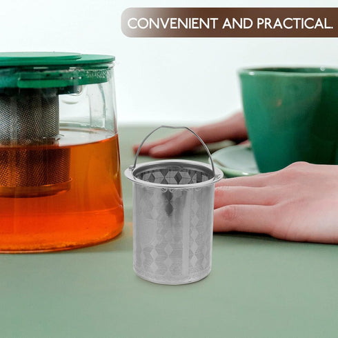 Luxshiny 3pcs Tea Strainers for Loose Tea, Stainless Steel Mesh Strainer, 7cm Tea Infuser Insert for Teapot Mug