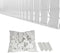 XKMT White Mounting Bracket for Chain Link Fence View Blocking Privacy Tape Weave