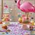 Flamingo Confetti Party Decorations - Pink Glitter Table Confetti for Summer Hawaiian Luau Birthday Decor Favor