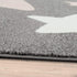 Size:2'8" 4'11" Paco Home Rug for Kids Room & Nursery Starry Sky Star Pattern Playroom in Dark Gray Pink White, x
