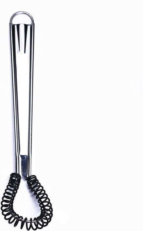 Stainless Steel Mini Spring Egg Beater, Silicone Whisk, Hand Held Sauce Stirrer, Milk Frother, Coffee Mixer (Silicone