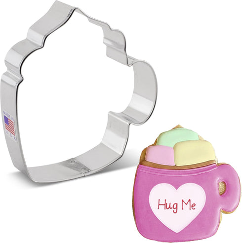 Ann Clark Cookie Cutters Coffee Mug Cookie Cutter, 4" Made in USA