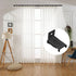 Curtain Track Brackets - Black Curtain Track Wall Mounting Hardware Accessories (10 Pack)
