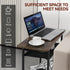 Tedheve 3-Tier Side Table for Living Room, Narrow End Table for Small Spaces with Wide Storage Tabletop,Rustic Brown