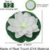 12 LACGO PCS Floating Lotus Lights - Artificial LED Lotus Waterproof Battery Operated Water Activated Color Changing