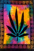 ICC Weed Tapestry, Marijuana Wall Hanging, Cannabis Hippie Decor, Small Hippie Rasta Ganja Tapestries