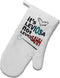 TooLoud It's Leviosa not LeviosAHH - White Printed Fabric Oven Mitt