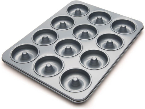 Fox Run Non-Stick Mini Donut Pan, 12-Cavity Mold for 2" Donuts