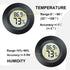 2 Pack Mini Digital Hygrometer Thermometer Gauge, Indoor Outdoor Temperature Humidity Meter for Greenhouse, Humidors,
