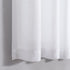 White Kitchen Curtains 24 Inch Length, 2 Panel Pocket Lace Cotton Textured Sheer Linen Short Cafe Curtain