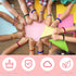 Yunlly 40 Pcs Crayon Silicone Bracelet Bulk for Kids Back to School Party Favors Classroom Crayon Theme Rubber