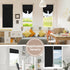 Small Door Curtain Privacy Thermal Insulated Blackout Curtain, 1 Panel for Small Window/Front Door, W26 x L20, Black