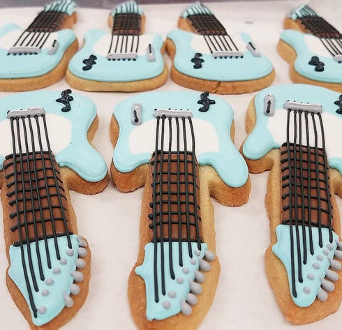 Electric Guitar Rock 'n Roll Cookie Cutter - 5.25" Made in USA by Ann Clark