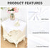 2 Pack 24 24 Inch eeivs Small Square Tablecloth x Washable Polyester Cloth Solid White Heavy Duty Fabric End Table