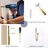 Curtain Holdback Set of 2 Pcs, Heavy Duty Metal Wall Mounted Drapery Tiebacks with Screws, Decorative Window Curtain