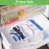 1 Pack 1 Pack) SumDirect Bread Bags for Homemade Breads- Blue Reusable Zipper Bread Bags for Sourdough, Large Freezer