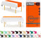 Grandipity Orange 6 Pack Premium Disposable Plastic Table Runner 14 x 108 Inch for Dinner Parties & Events