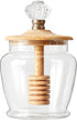 5" 3 1/4" 1100 Mud Pie Glass Honey Jar, x dia, Milliliters, Clear