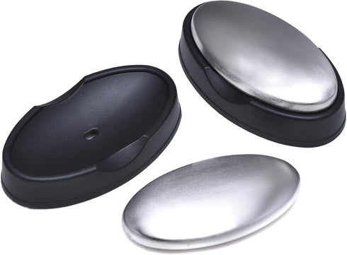 TDOCK 2 Pack Stainless Steel Soap Bar, Magic Hand Odor Absorber Remover