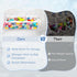 3 Criusia Extra Large Bath Toy Organizer with Compartments and Multiple Pockets, Quick-Dry Mesh Bathtub Storage