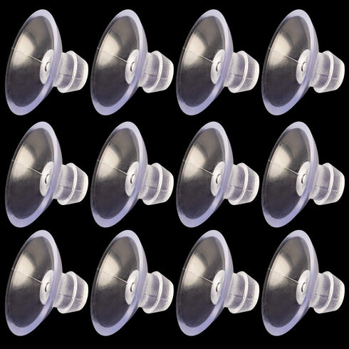 ANCIRS 30 Pack 20mm Suction Cups for Glass Table Tops, Rubber Transparent Anti-Collision Pads for Home Decoration