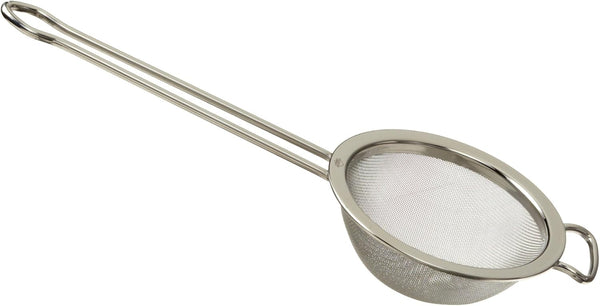 Kuchenprofi Stainless Steel Mesh Strainer with Handle - 5-Inch Fine Mesh Sieve for Sauces and Broths