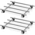 2 Pcs Metal Trivets for Hot Dishes, Stainless Steel Set, 7" x 7", Heat & Rust-Resistant